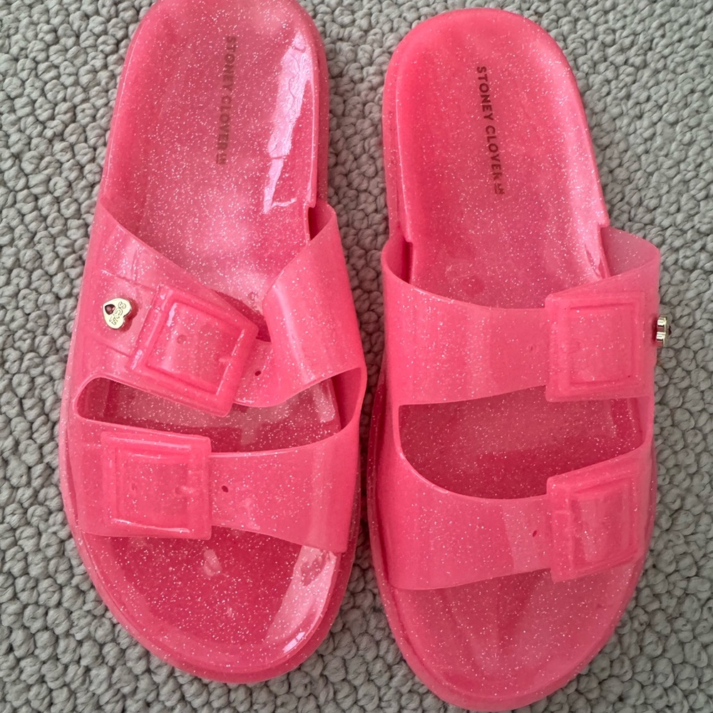Stoney Clover Lane Glitter Pink Sandals